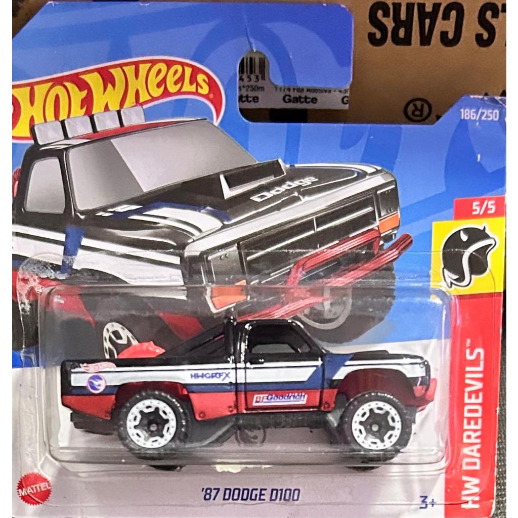 Hot Wheels 87 Dodge D100 Treasure Hunt 2025 HW Daredevils 186 250