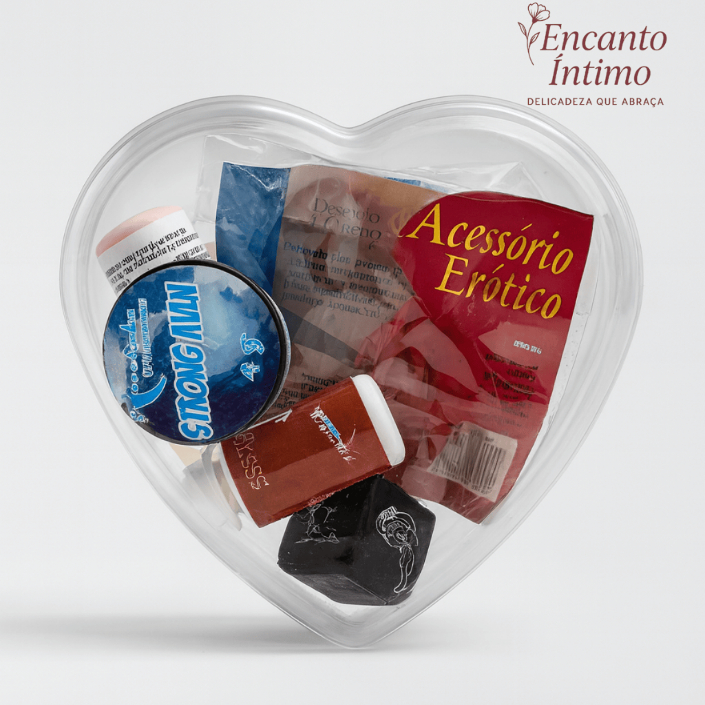 Kit Coração Sexy Shop 8 Itens Erótico Para o Prazer Itens Sex Kit sex