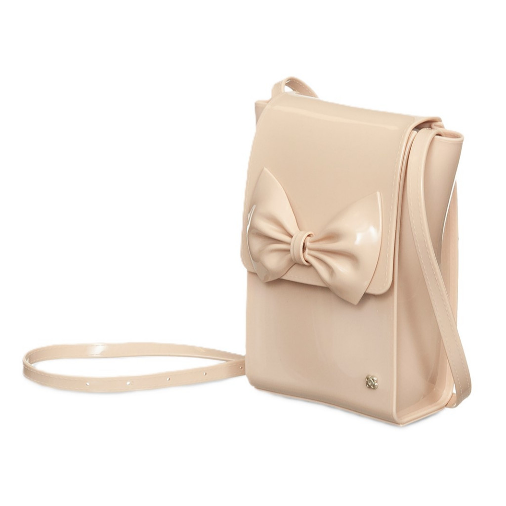 Bolsa Pequena Louise Nude Petite Jolie Ombro PJ10136 Tranversal Nova