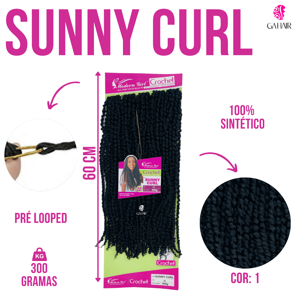 Extensao De Cabelo Sunny Curl Twist Pre Looped Crochet Braids Lavavel