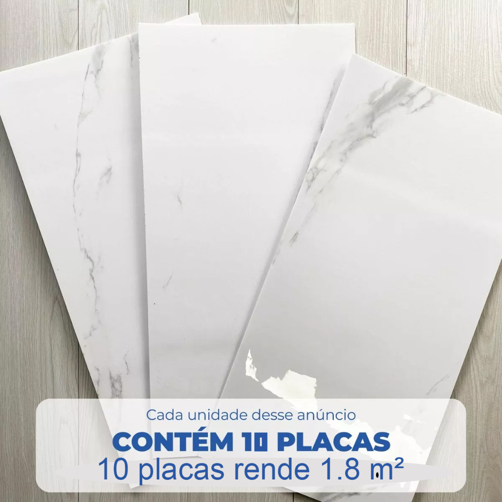 10 Placas Adesiva VINÍLICO MÁRMORE 30x60cm Escorrega o Preço