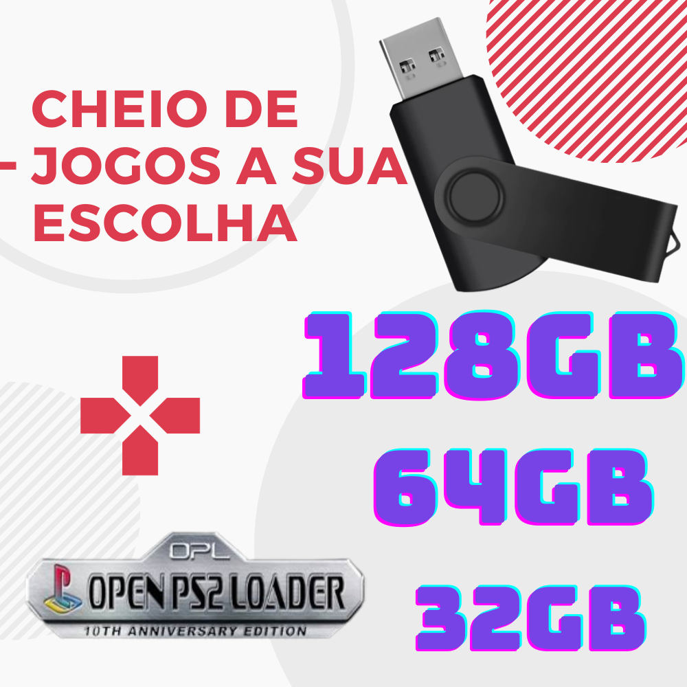 Pen Drive Gb Gb Gb Jogos Ps Playstation A Sua Escolha Opl