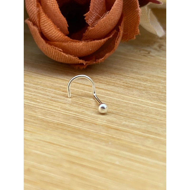 Piercing Nostril De Nariz Bolinha Em Prata Leg Tima Shopee Brasil