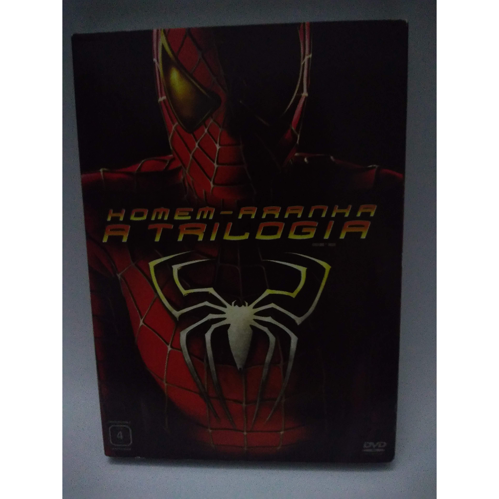 Box DVD Usado Homem Aranha A Trilogia 3 Discos Shopee Brasil