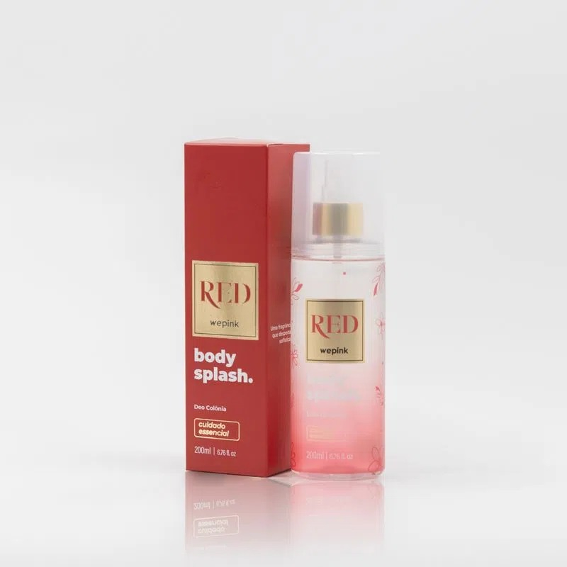 Body Splash Red Desodorante Colônia Perfume 200ml We pink Shopee