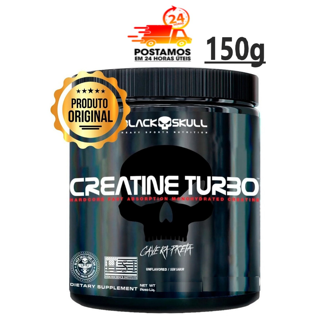 Whey Em Oferta Creatina Turbo Monohidratada Malto G Black Skull