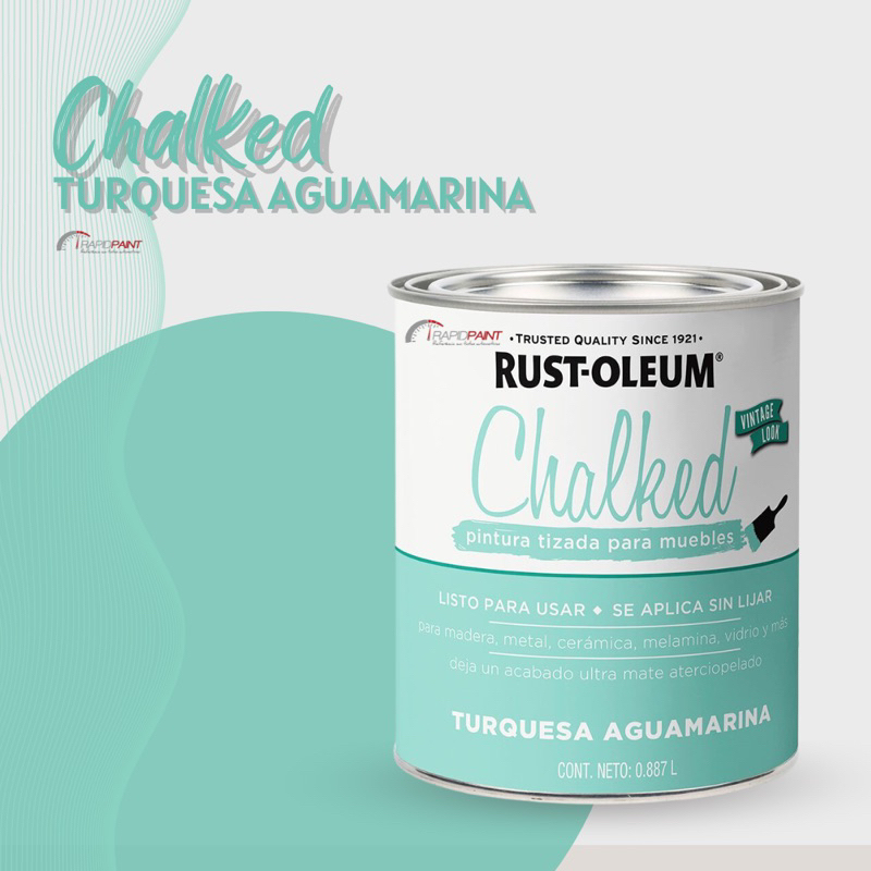 Tinta Chalked Turquesa Aguamarina Rust Oleum Shopee Brasil