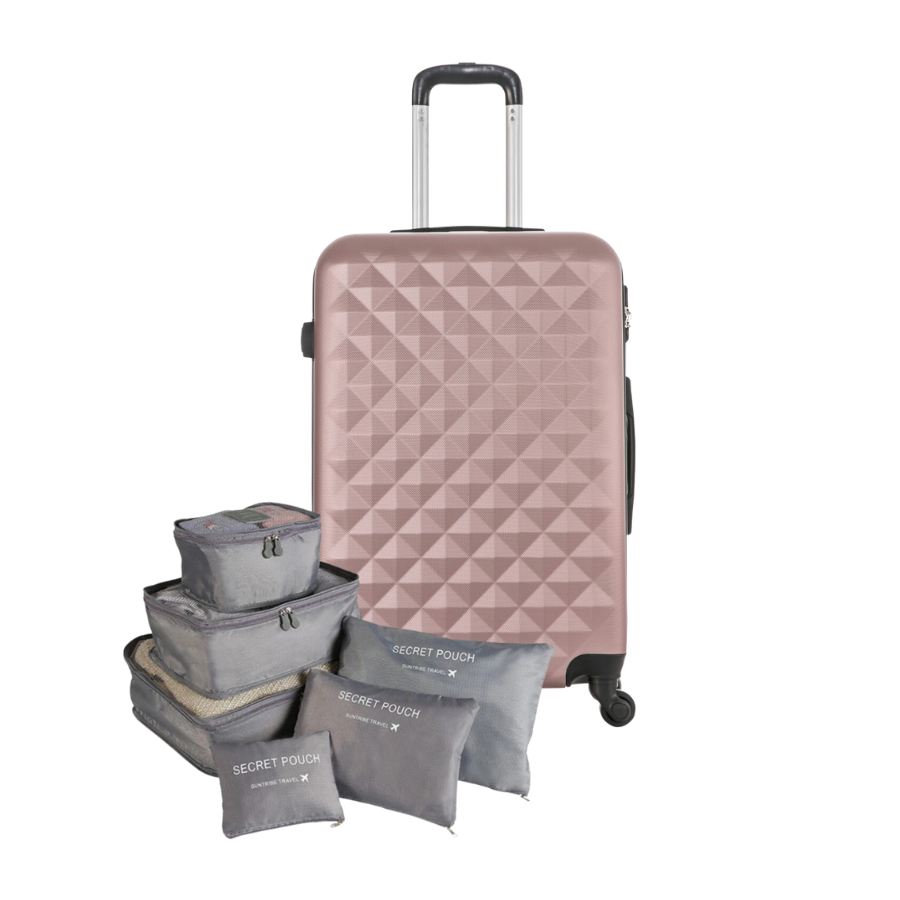 Mala De Viagem M Rodas 23kg E Kit Organizador Shopee Brasil