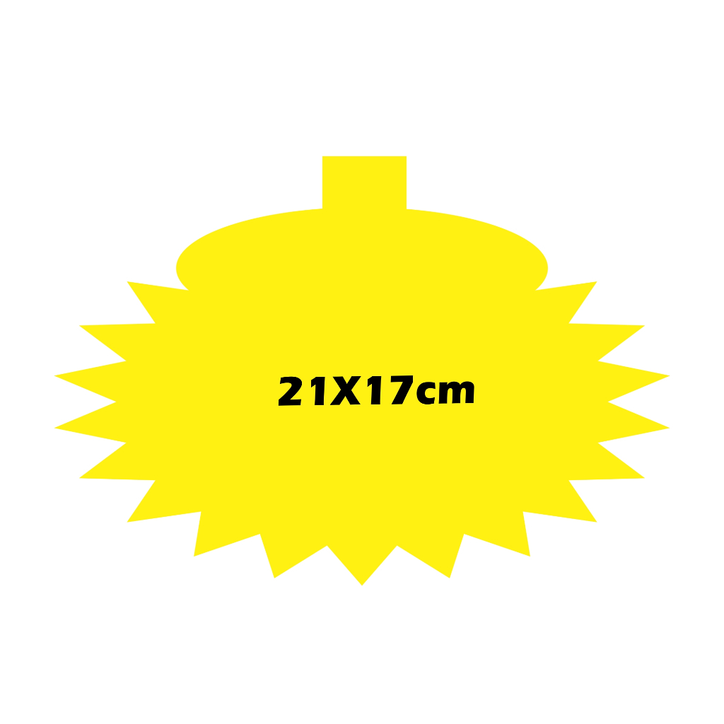 100 Splash Cartaz Oferta AMARELO Supermercado 21x17 Cm Shopee Brasil