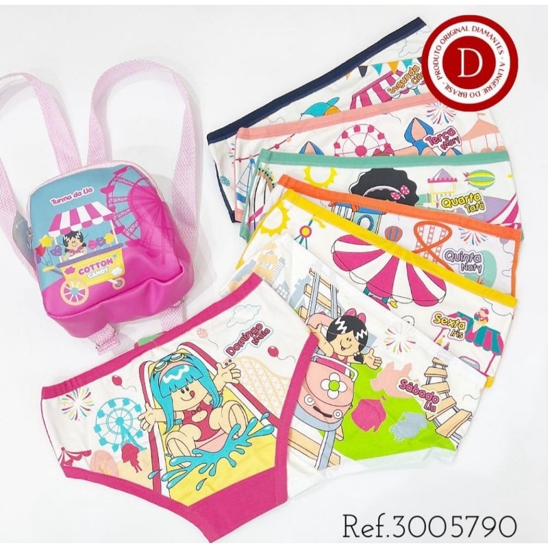 Kit Semaninha Infantil Turma Da Lia Diamantes Lingerie Shopee Brasil