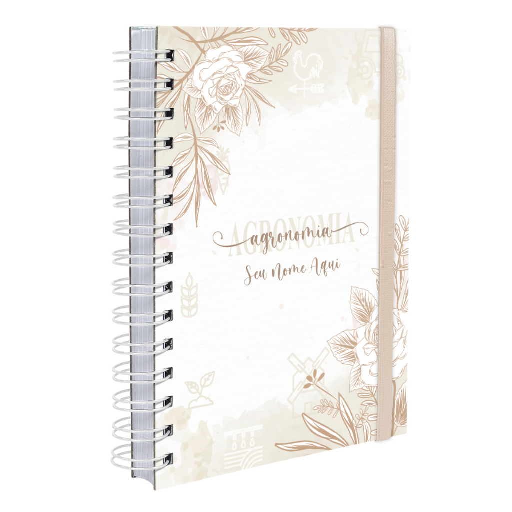 Agenda Personalizada Plus 2024 Floral Nude Agronomia Shopee Brasil