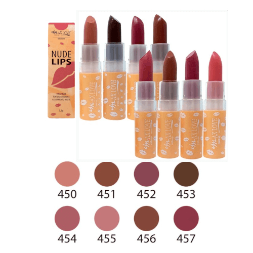 Batom Bastão Nude Lips Love Max Love Shopee Brasil