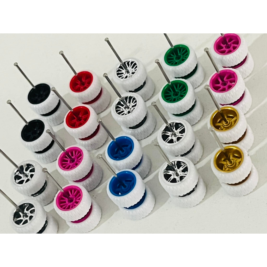 Jogo De Rodas Rodinhas Pneu De Borracha 10mm P Customizar Hot Wheels Matchbox M2 Johnny