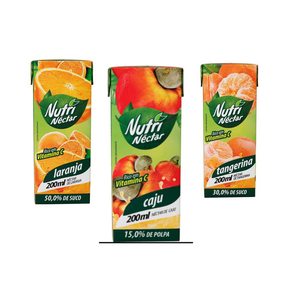 Cx Suco Nutri Nectar Ml Laranja Manga Pessego Maracuja Shopee