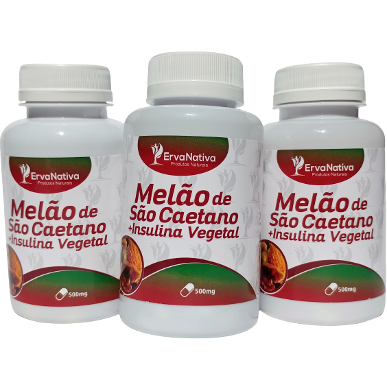 Melao De Sao Caetano Insulina Vegetal Kit Capsulas Shopee