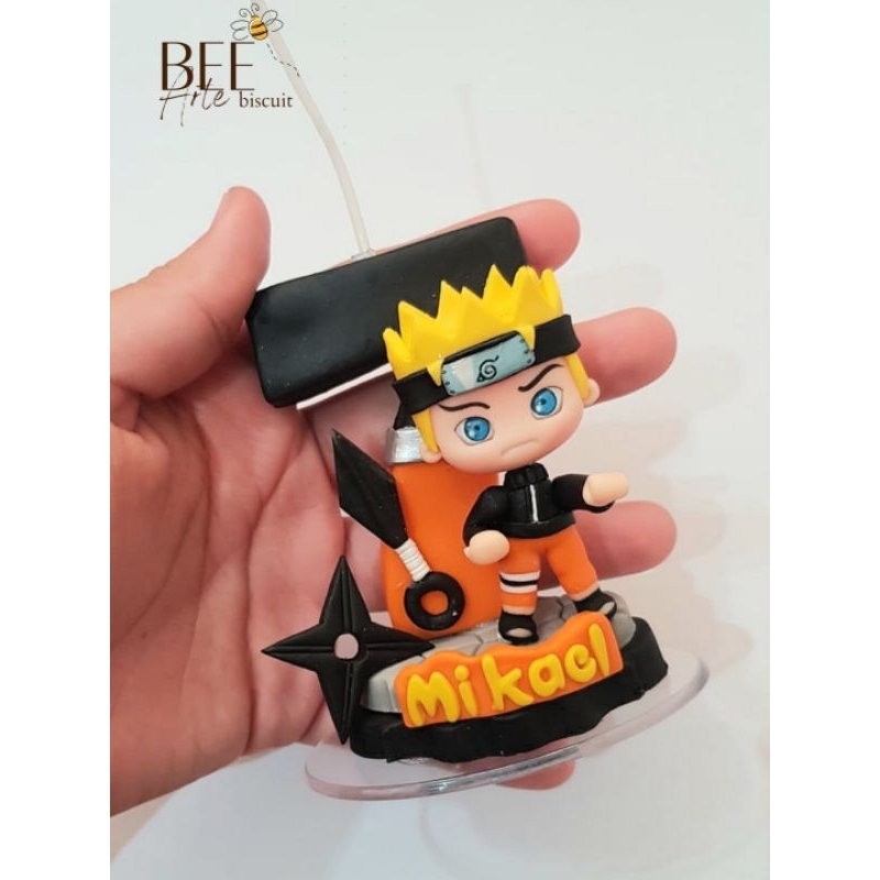 Vela Topo Naruto Em Biscuit Shopee Brasil