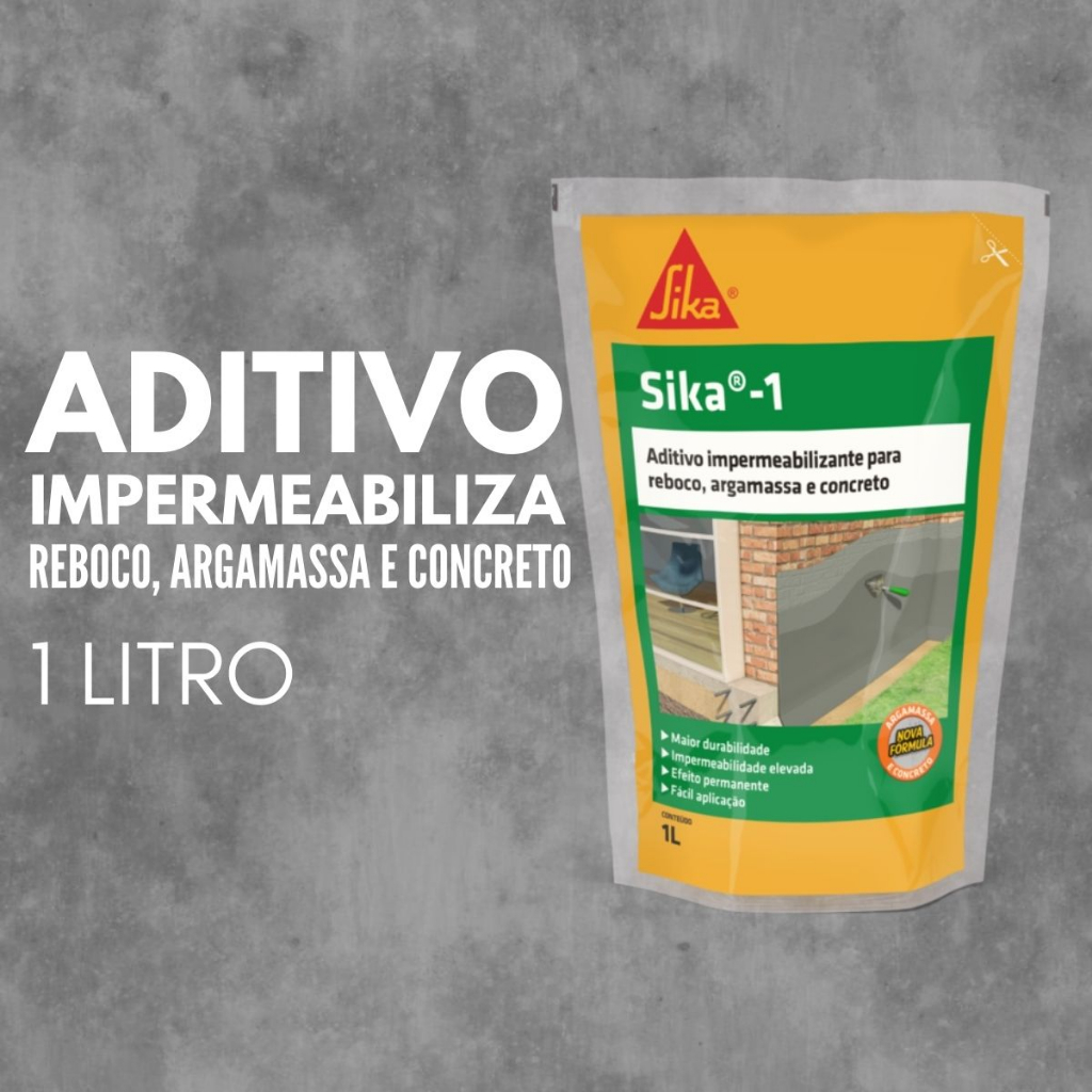 Sika 1 Aditivo Impermeabilizante Para Argamassa E Concreto Shopee Brasil