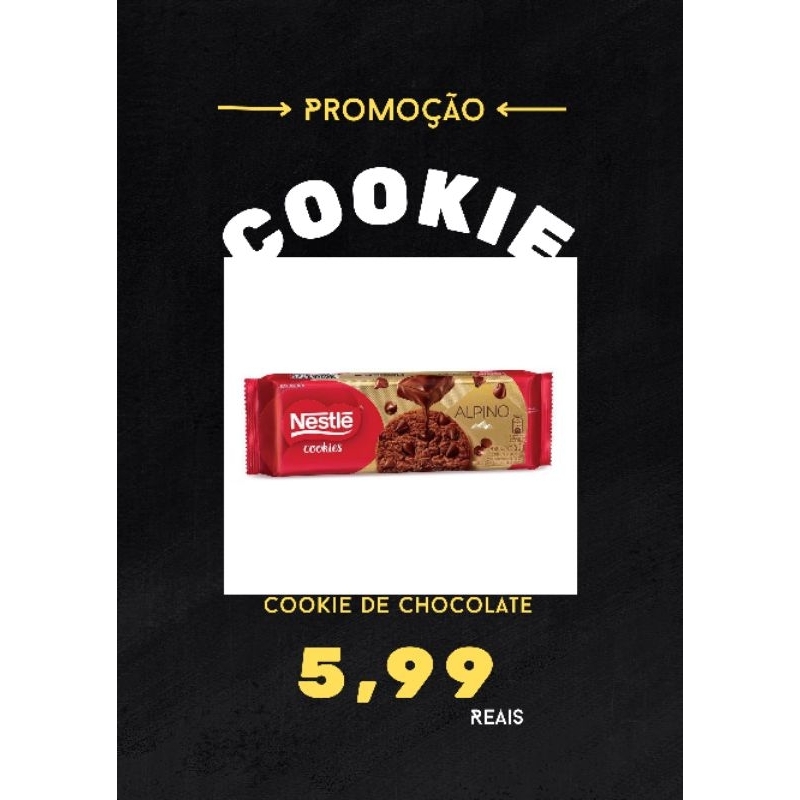 Cookies Alpino Nestl Gotas De Chocolate G Shopee Brasil