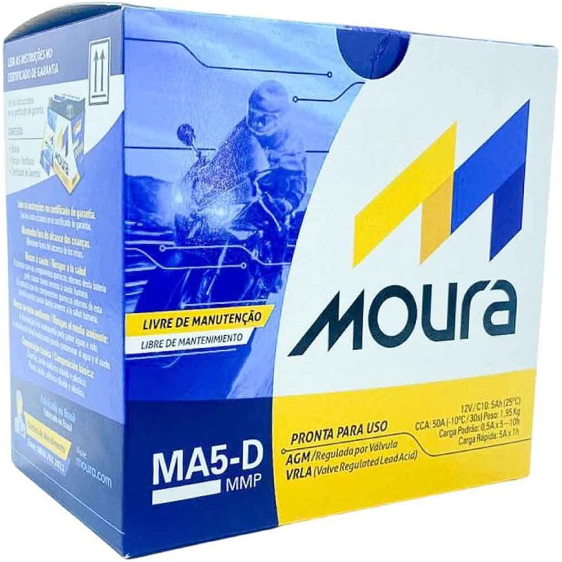 Bateria Moto Moura Ah Original Shopee Brasil