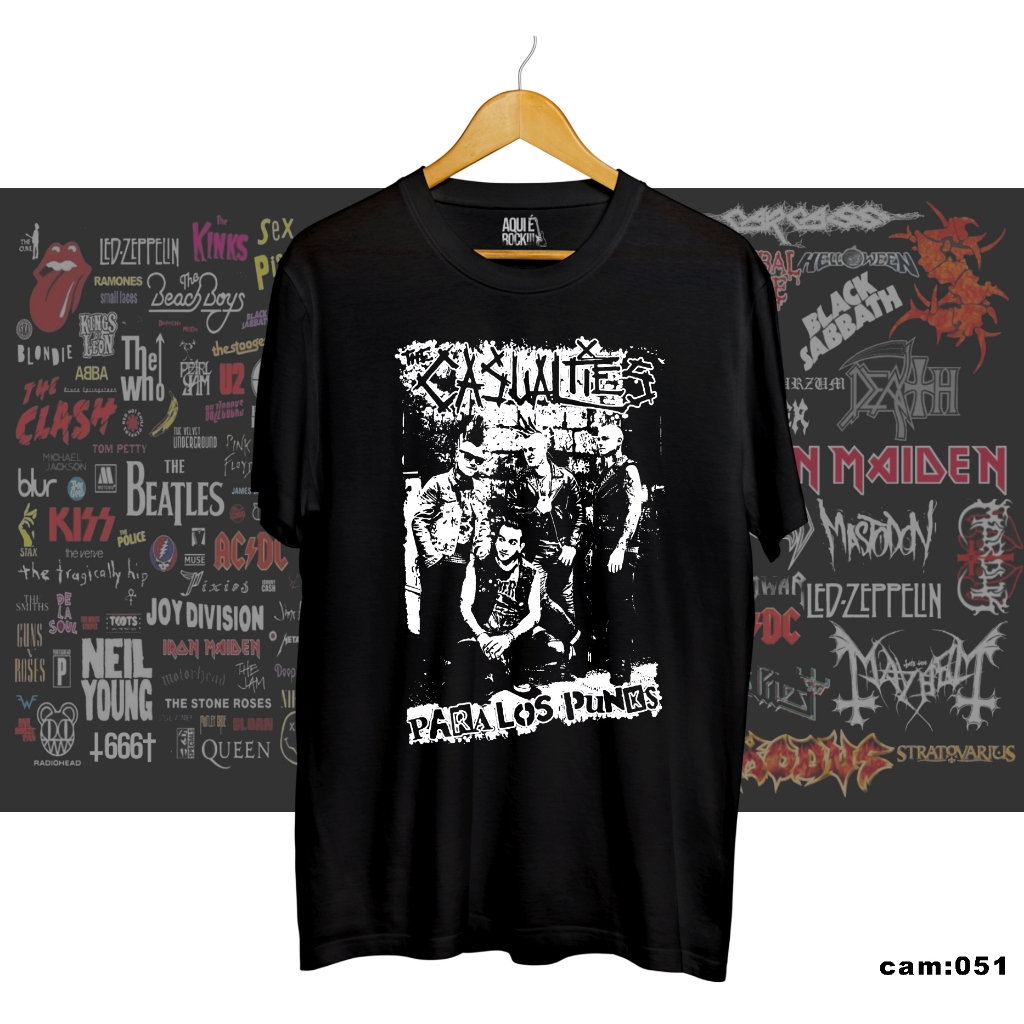 Camiseta The Casualties Punk Hardcore Camisa De Rock Exclusiva Shopee