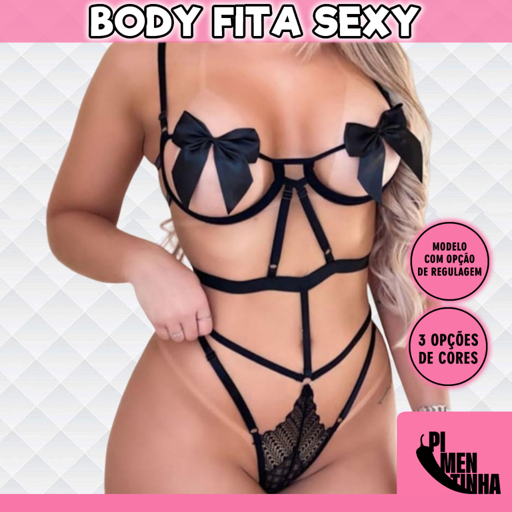 Body Lingerie Aro La O Sexy Moda Feminina Body Sensual Shopee Brasil