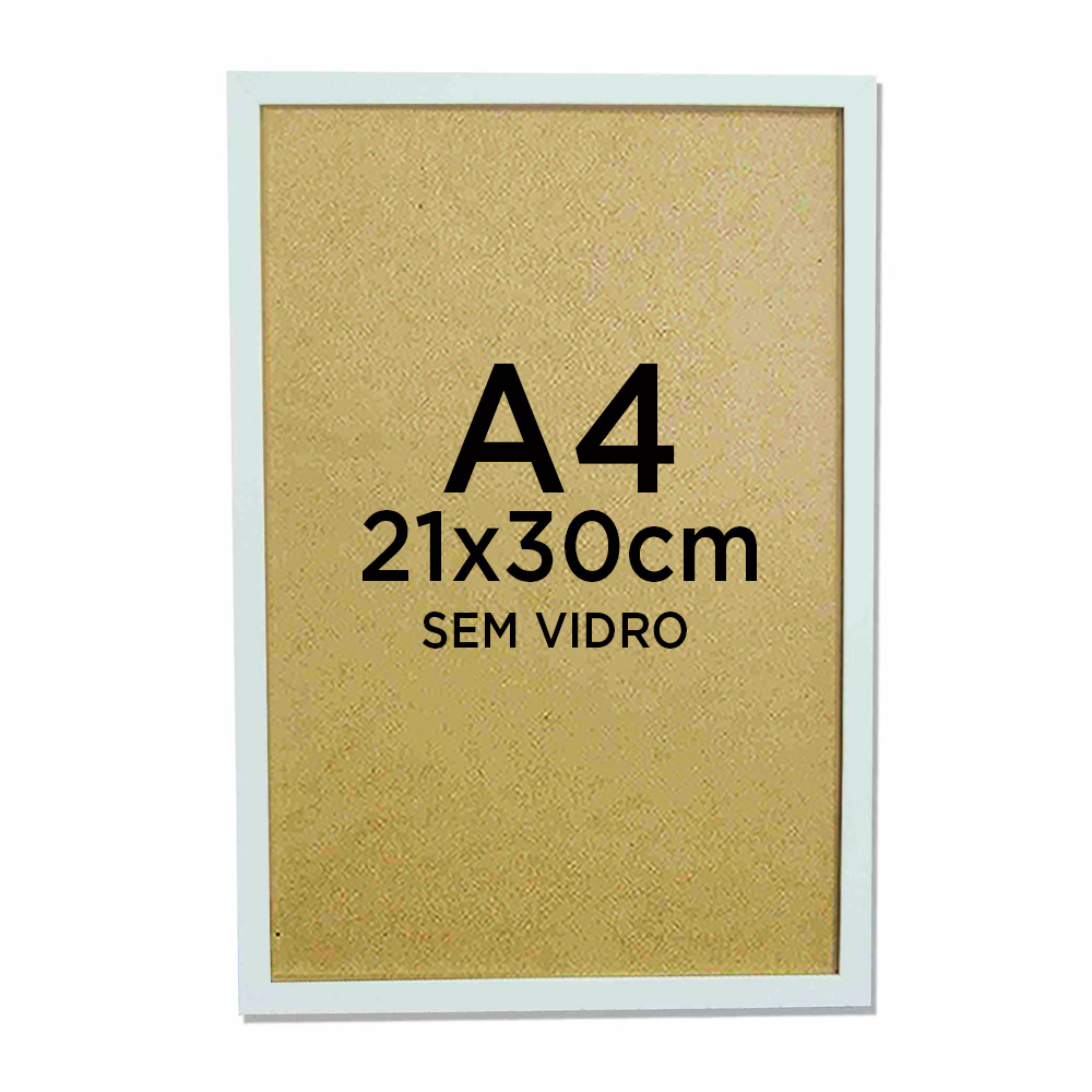 Moldura Quadro A4 21x30cm Diploma Certificado Foto Sem Vidro Shopee