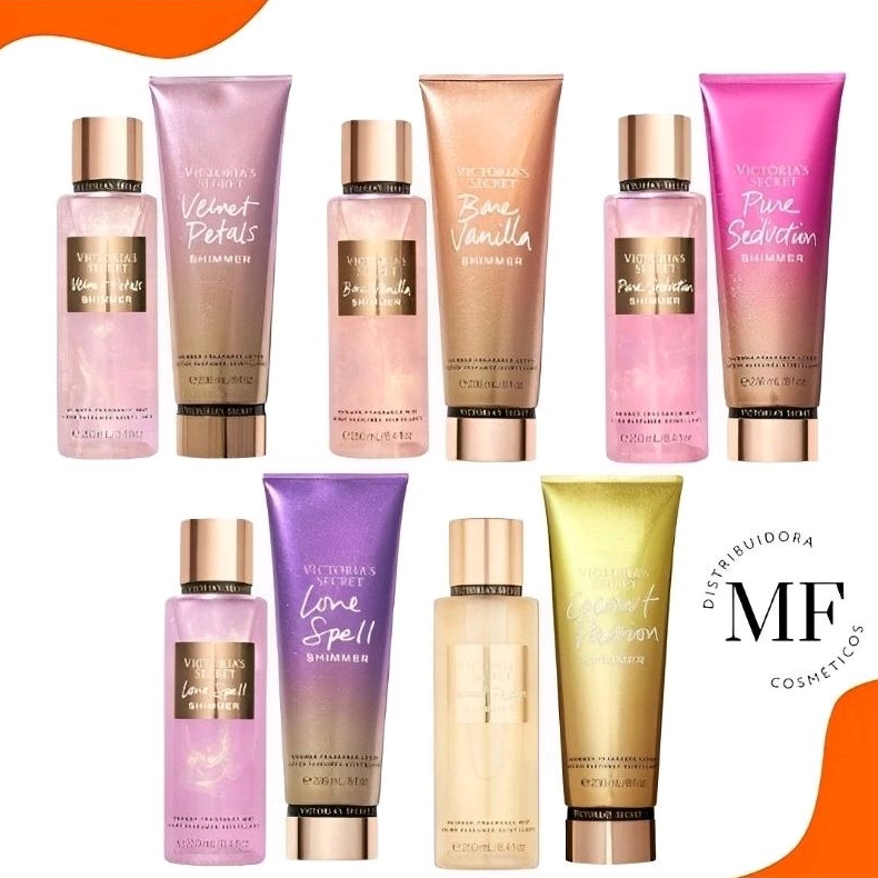 Kit Victoria S Secret Shimmer Creme Hidratante Ml Body Splash