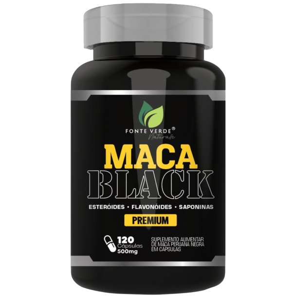 Maca Peruana Black Fonte Verde Naturalle Mg Capsulas Shopee Brasil