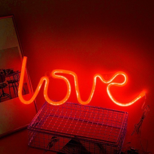 Lumin Ria Love Led Luz Neon Decora O Luzes Enfeite Letreiro Shopee