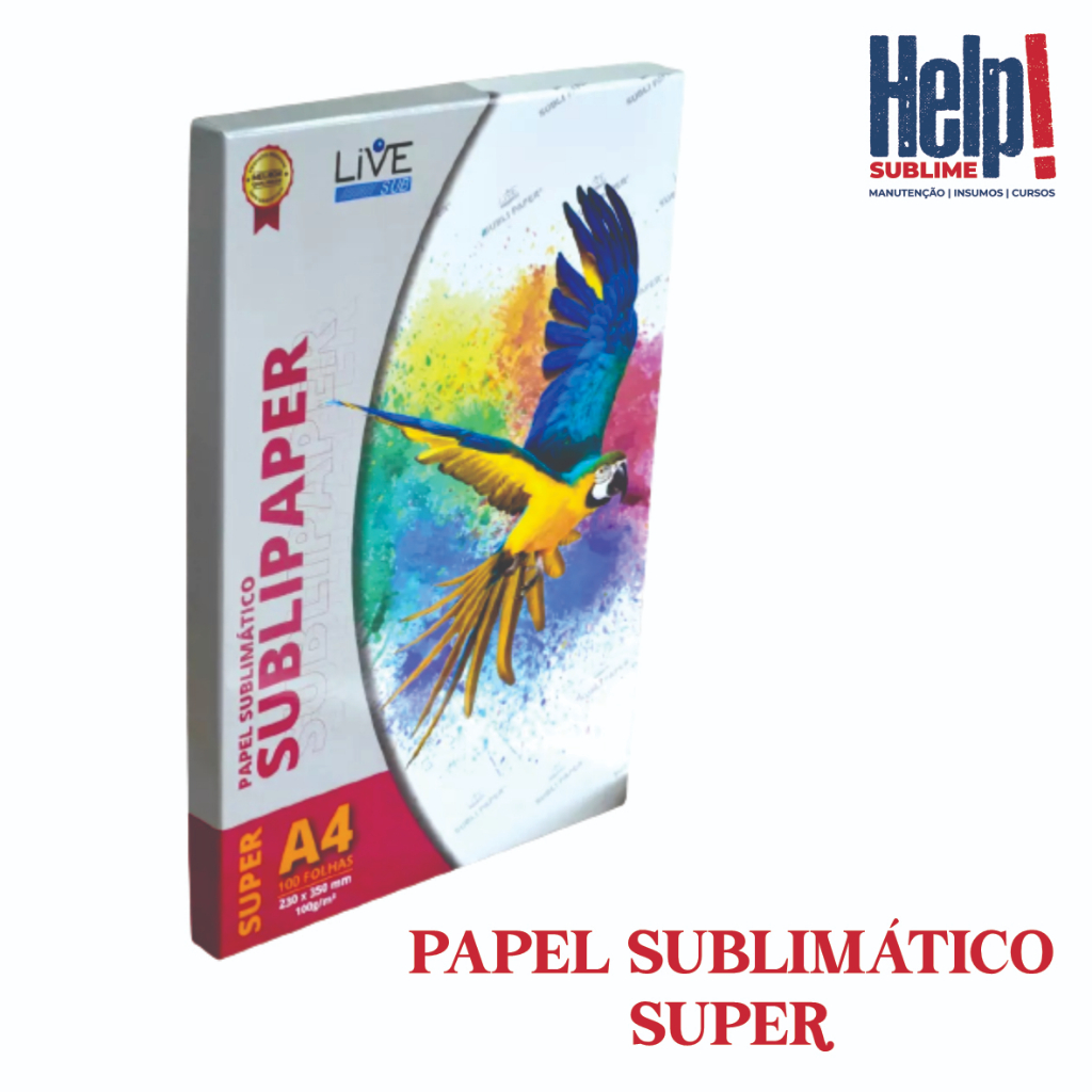 Papel Sublim Tico Livesub Super A X Cm G Folhas Para