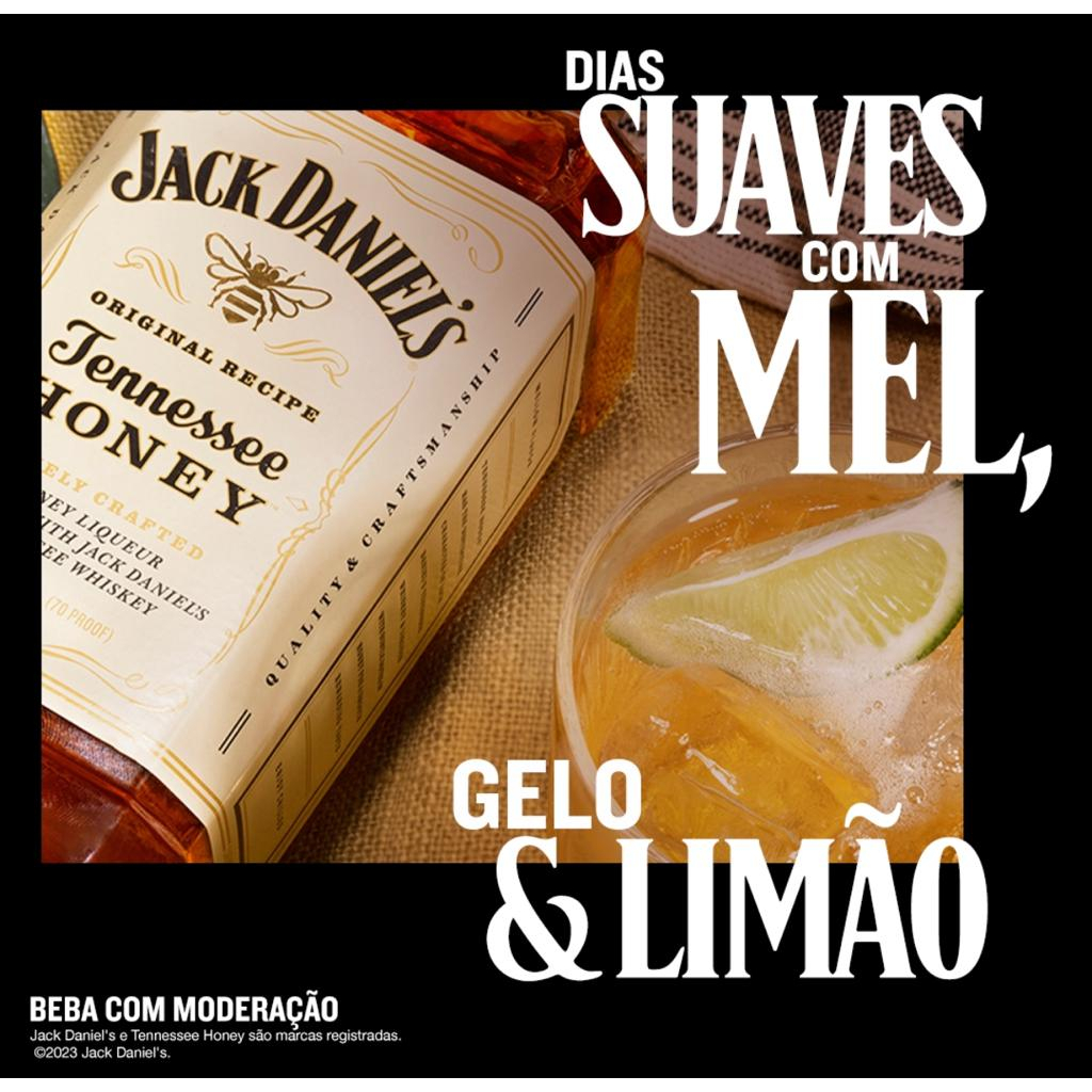 Whiskey Americano Jack Daniel S Honey Litro Shopee Brasil