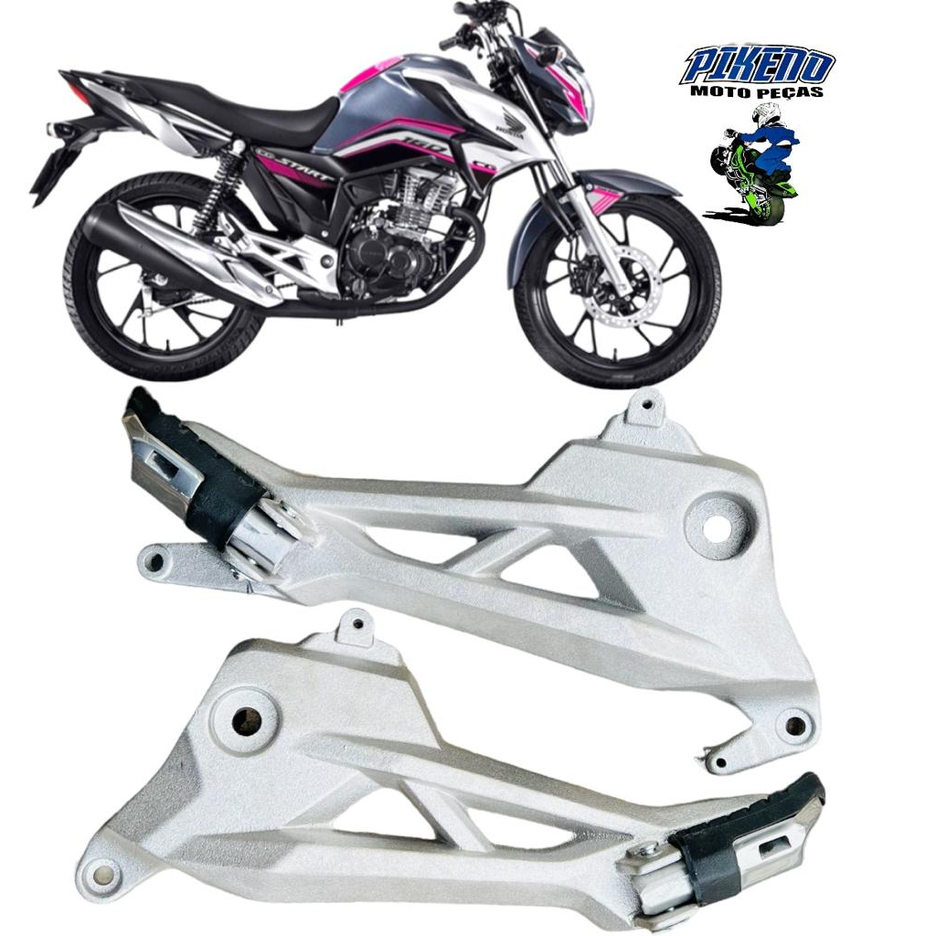 Par De Bacalhau Suporte Pedaleira Cg Titan Fan Cargo Start