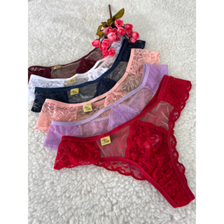 Kit Calcinha Sex Sensual Tanga De Renda Lingerie Feminina Adulto Fio