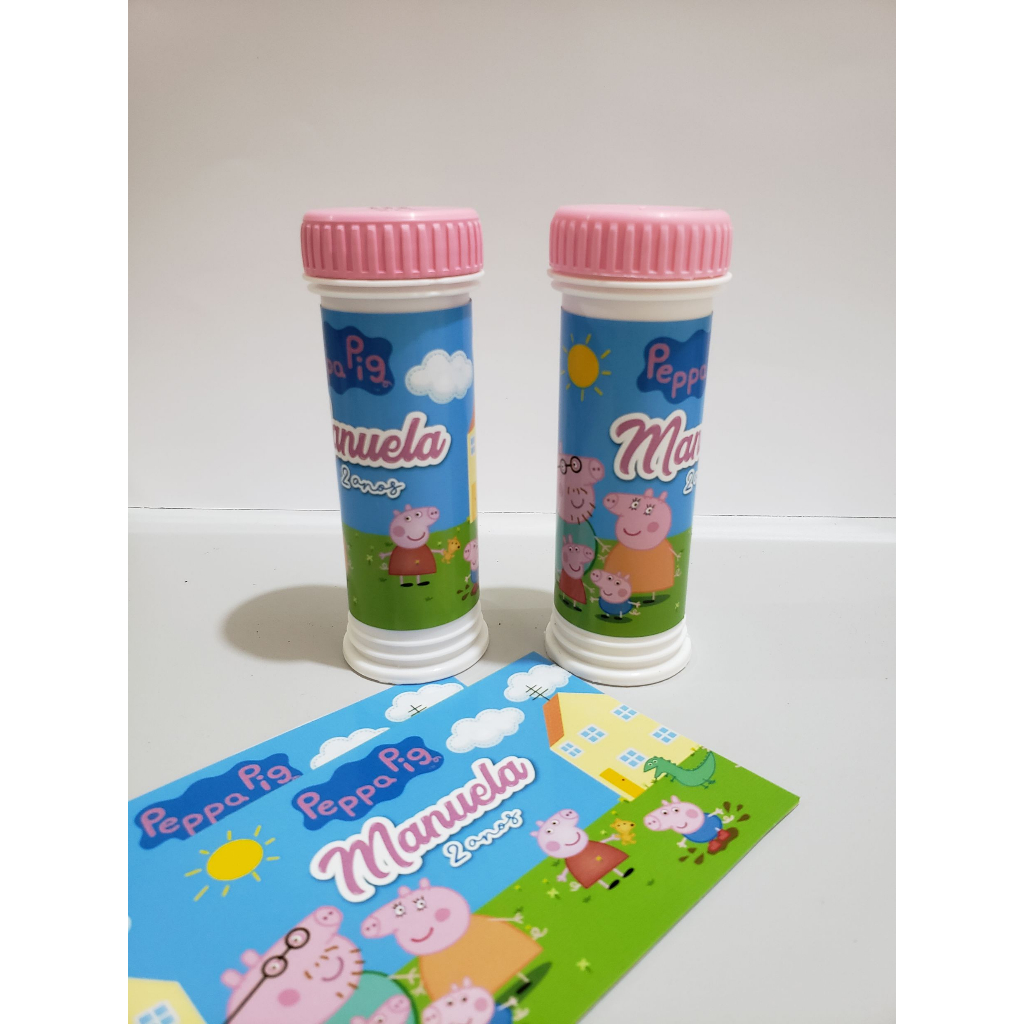 Bolhas De Sab O Peppa Pig Personalizada Lembrancinha Festa Shopee Brasil