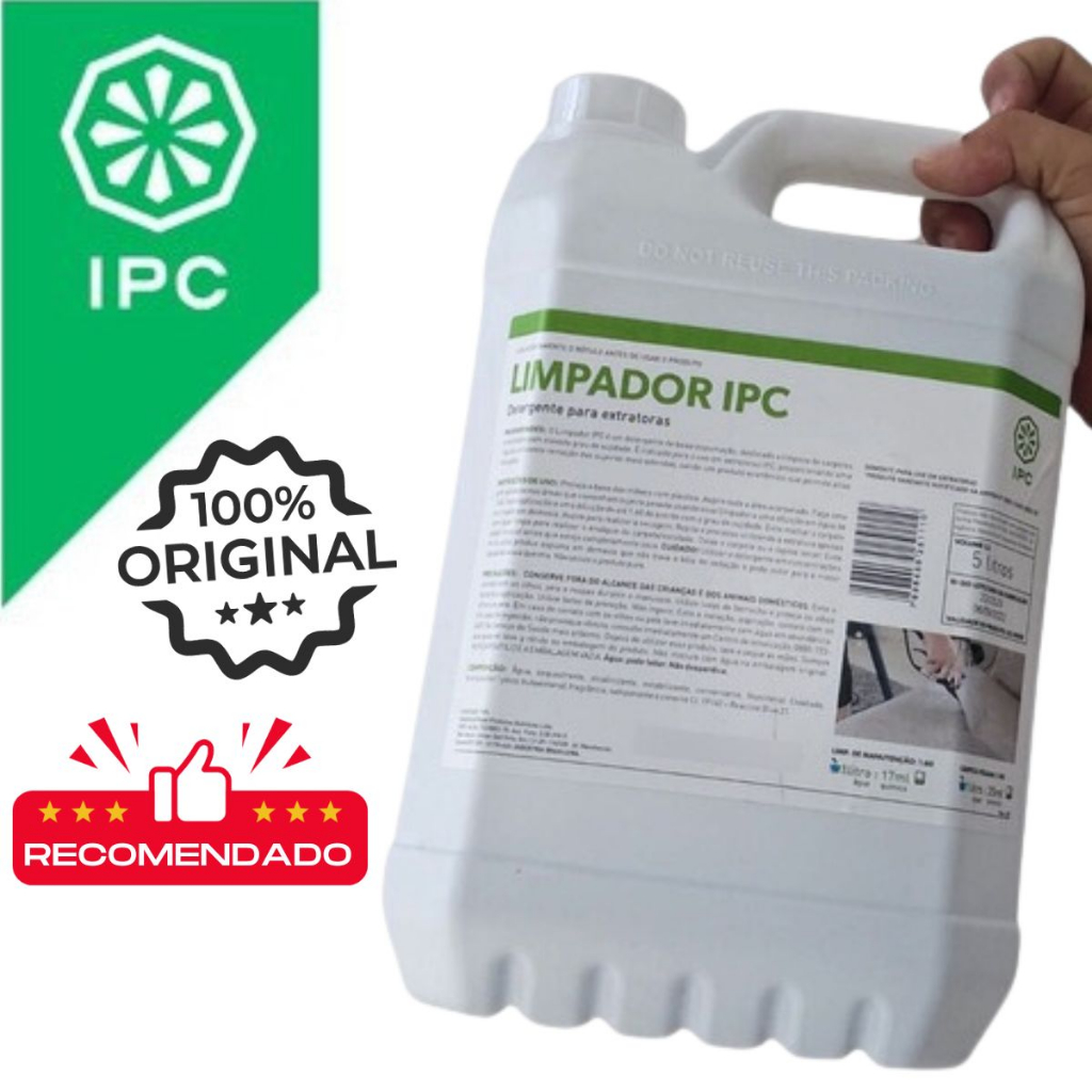 Limpador Detergente IPC Soteco 5 Litros P Extratoras Original Shopee