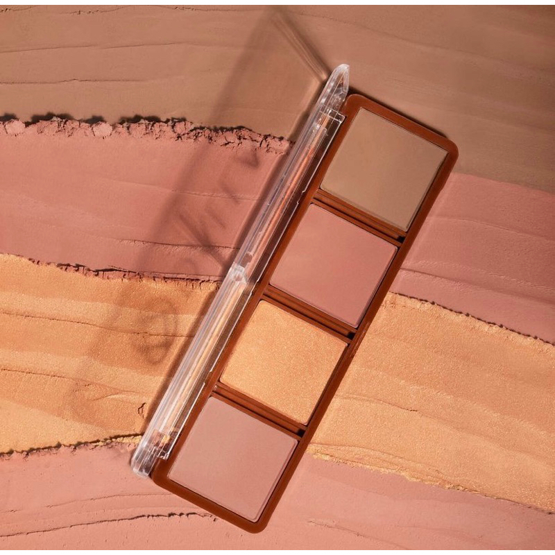 Paleta De Blush Iluminador E Contorno Nude Shopee Brasil