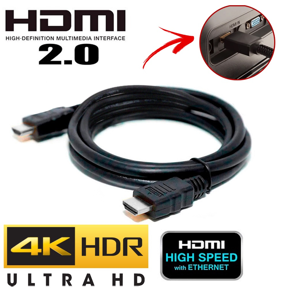 Cabo Hdmi M Metro Mts Hmaston P K D Full Hd Blindado Tv Pc Ps