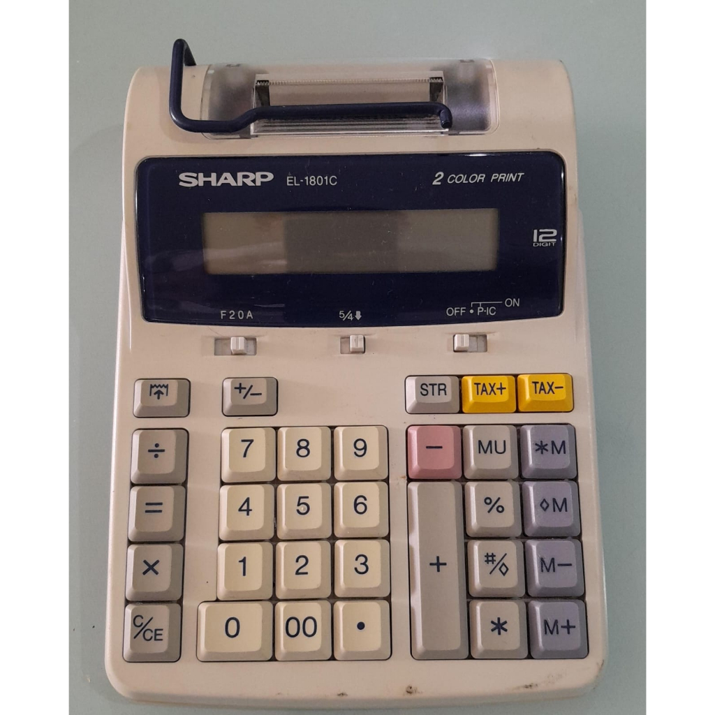 Calculadora Sharp El 1801c 2 Color Print Shopee Brasil