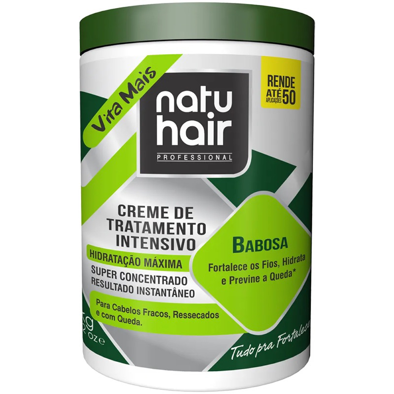 Creme De Tratamento Intensivo Babosa Natuhair Kg Shopee Brasil