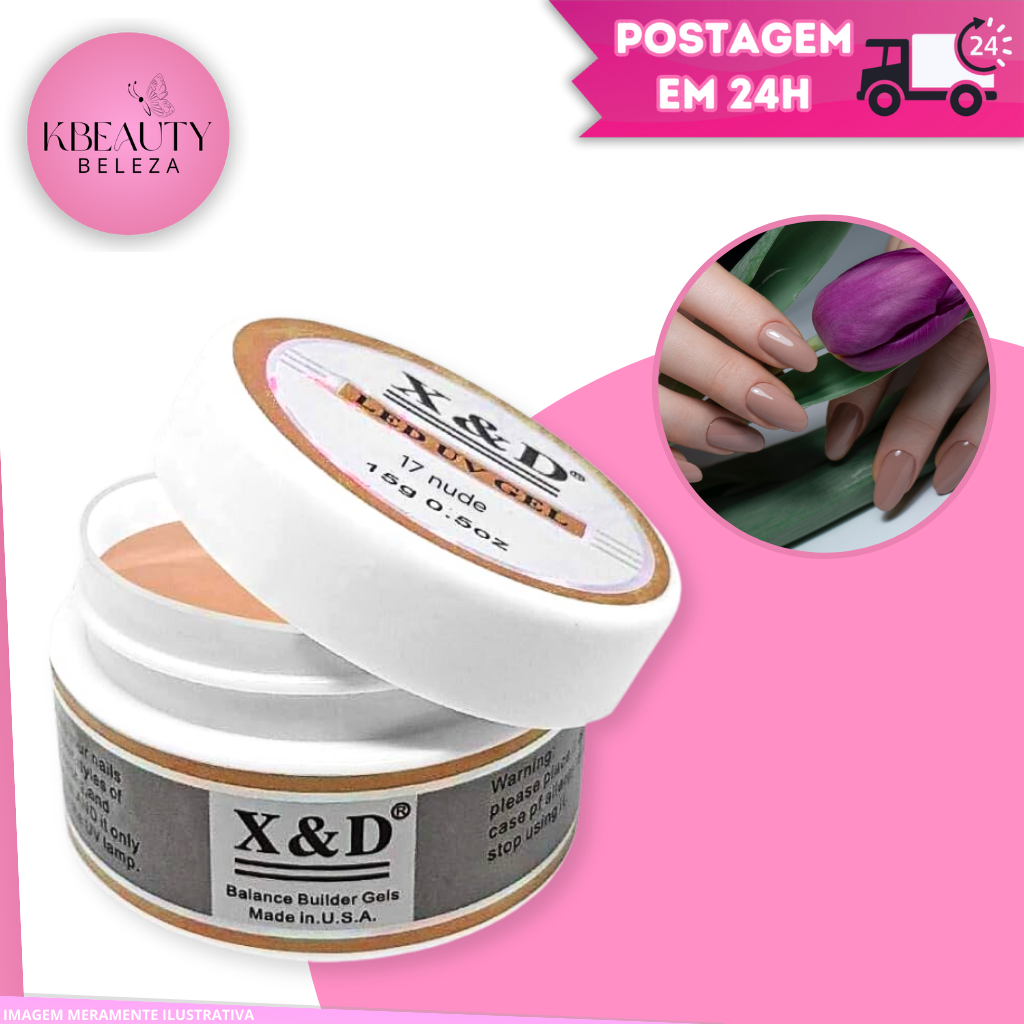 Gel Para Alongamento De Unha Nude G Led Uv Acrigel Fibra Tips X D