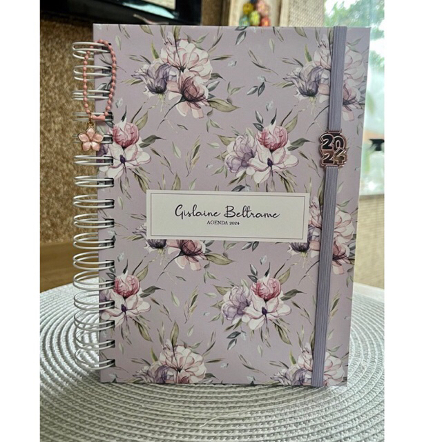 Agenda Boho Floral Nome Personalizado Ou Dias Por P Gina