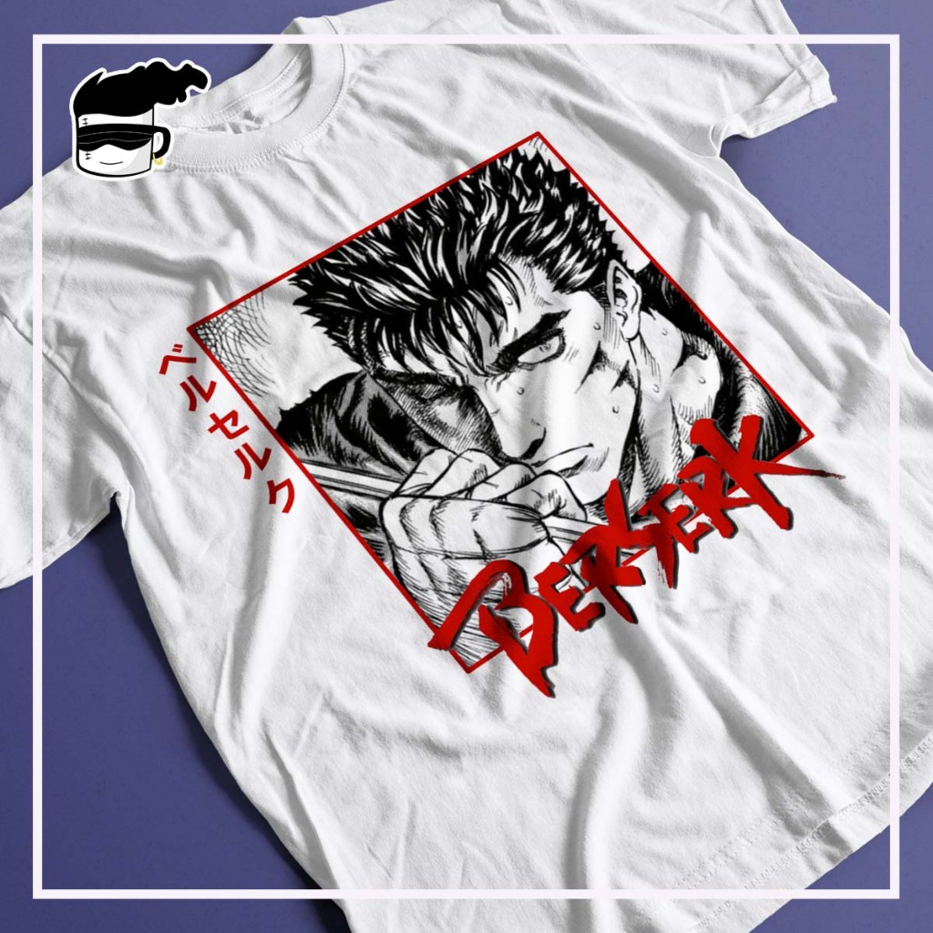 Camisa Berserk Guts Unissex Camiseta Anime Shopee Brasil