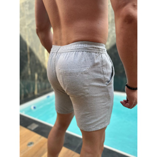 Short Linho Masculino Mauricinho Bermuda Básica Premium Shopee Brasil