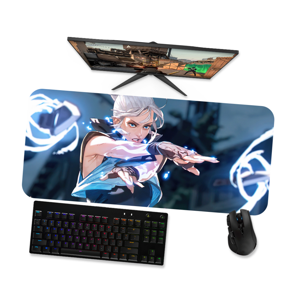 Mouse Pad Gamer Valorant Jett Mousepad Grande X X X