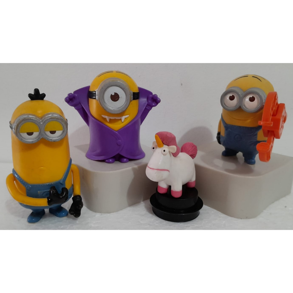 Bonecos dos Personagens do Filme Infantil Minions Coleção Mc Donalds