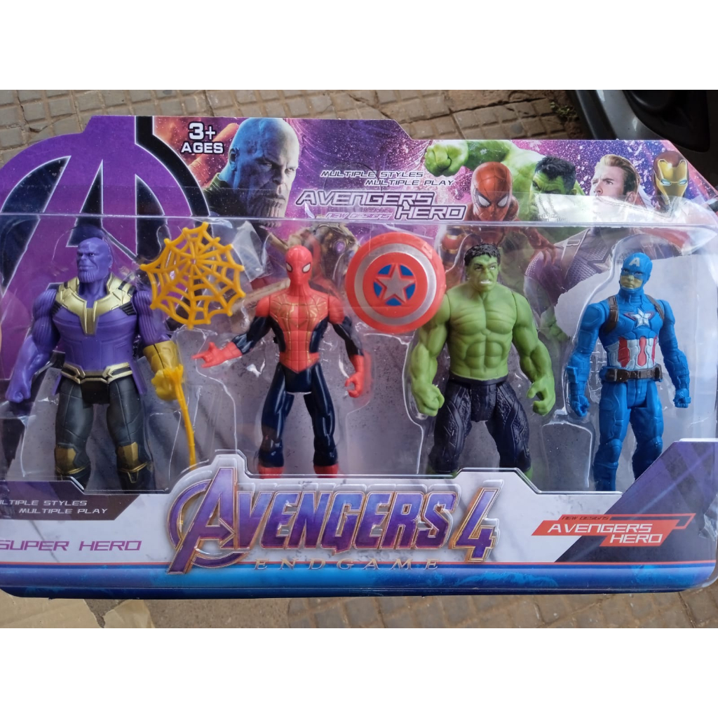 Bonecos Super Her Is Avengers Kit Mini Figuras De A O Marvel De