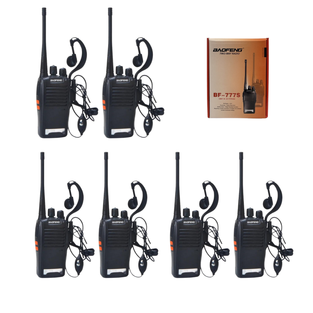 Kit Radio Comunicador Vhf Uhf Fm Vox Lanterna Baofeng S Walk Talk