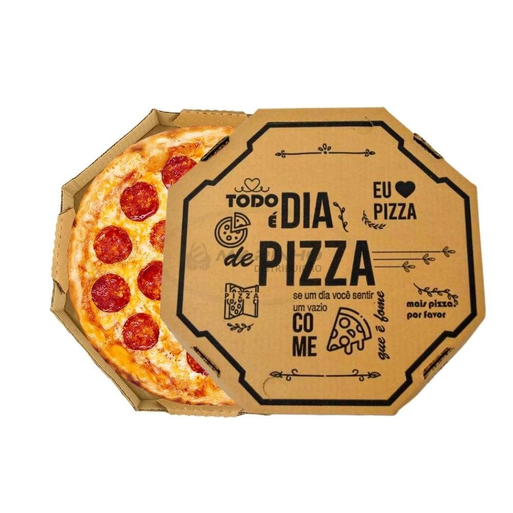 Caixa Para Pizza Oitavada 25 Unidades Shopee Brasil