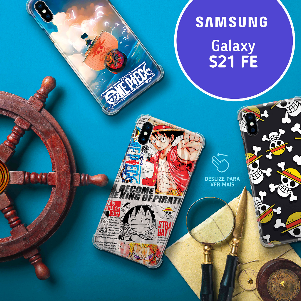 Capa Capinha Samsung Galaxy S21 FE One Piece Anime Pirata Shopee