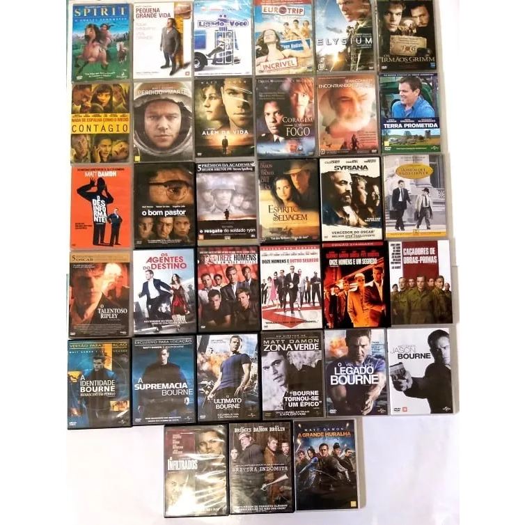 Dvd Colecao Matt Damon Filmes Shopee Brasil